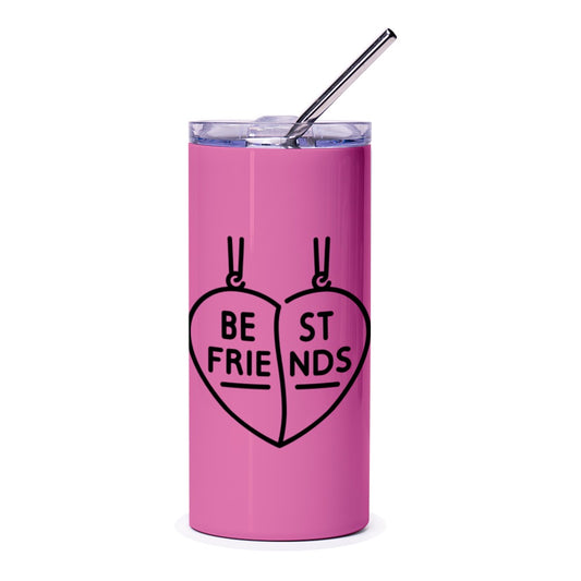 Best Friends Pink Tumbler, Friendship Gift, Gift for Bestie, Matching Best Friend Tumblers, Friendship Tumbler, Best Friend Present - Tawshia