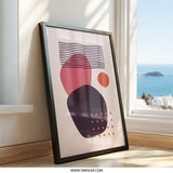 Abstract Shapes Wall Art, Modern Geometric Print, Minimalist Art Decor, Trendy Home Wall Decor, Contemporary Art - Tawshia