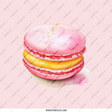 Pink Macaron Pocket Mirror, Cute Food Art, Sweet Treat Gift, Portable Makeup Mirror, Travel Mirror, Everyday Carry - Tawshia