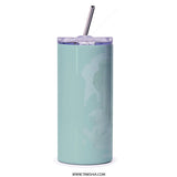 Classic Car Tumbler, Beach Theme Tumbler, Car Lover Gift, Vintage Car Design, Retro Style Tumbler, Palm Tree Tumbler, Travel Tumbler - Tawshia