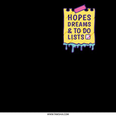 Hopes Dreams To Do Lists Drip Sticker product type