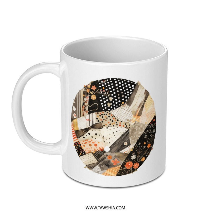 Feedback Mug, Abstract Art Mug, Unique Coffee Mug, Gift for Colleague, Modern Mug, Decorative Mug, Stylish Mug, Ceramic Mug - Tawshia