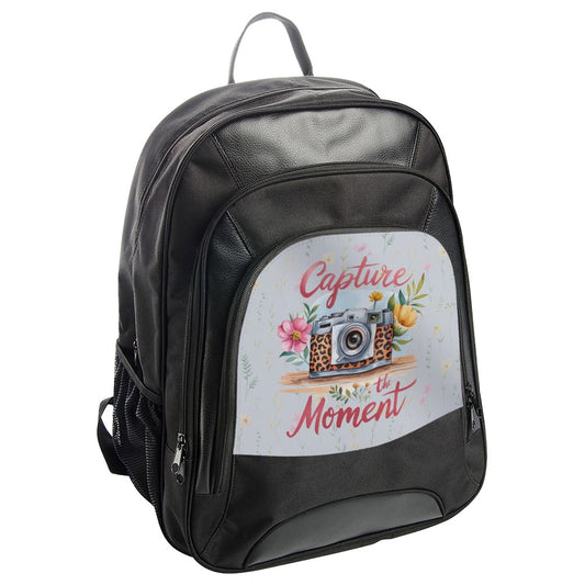 Capture the Moment BackPack, Floral Camera Bag, Photo Lover Gift, Stylish Backpack, School Travel Bag, Everyday Backpack - Tawshia