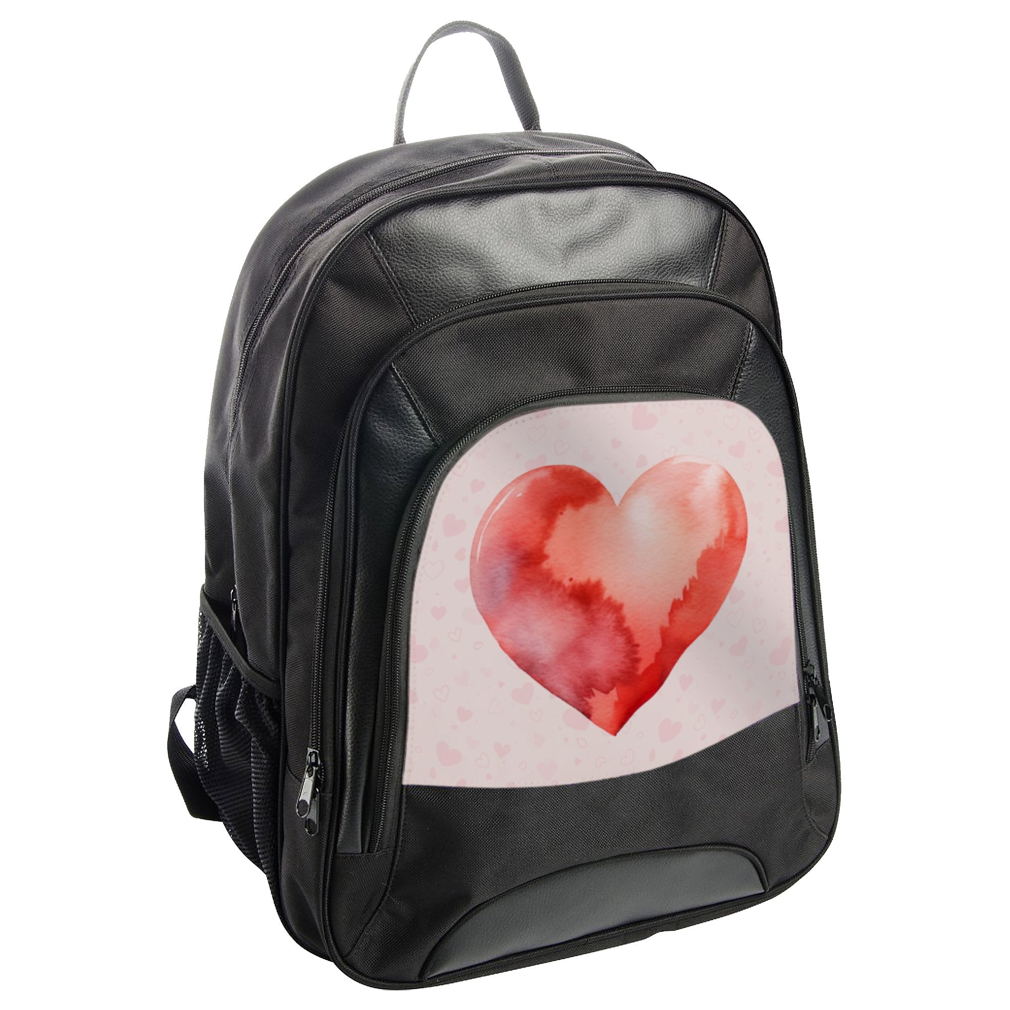 Watercolor Heart Printed School Backpack product type