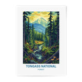Tongass National Forest Photographic Print, Mountain Landscape Art, Alaska Scenery Poster, Nature Wall Decor, River and Trees Print - Tawshia