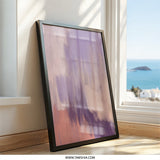 Abstract Wall Art Print, Purple Painting, Modern Home Decor, Brush Strokes Art, Trendy Wall Decor, Contemporary Art, Artistic Wall Decor - Tawshia