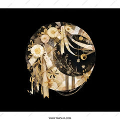 Floral Crescent Moon Backpack, Celestial Backpack, Aesthetic Backpack, Gift For Her, Star Backpack, Moon Design Backpack, Unique Backpack - Tawshia