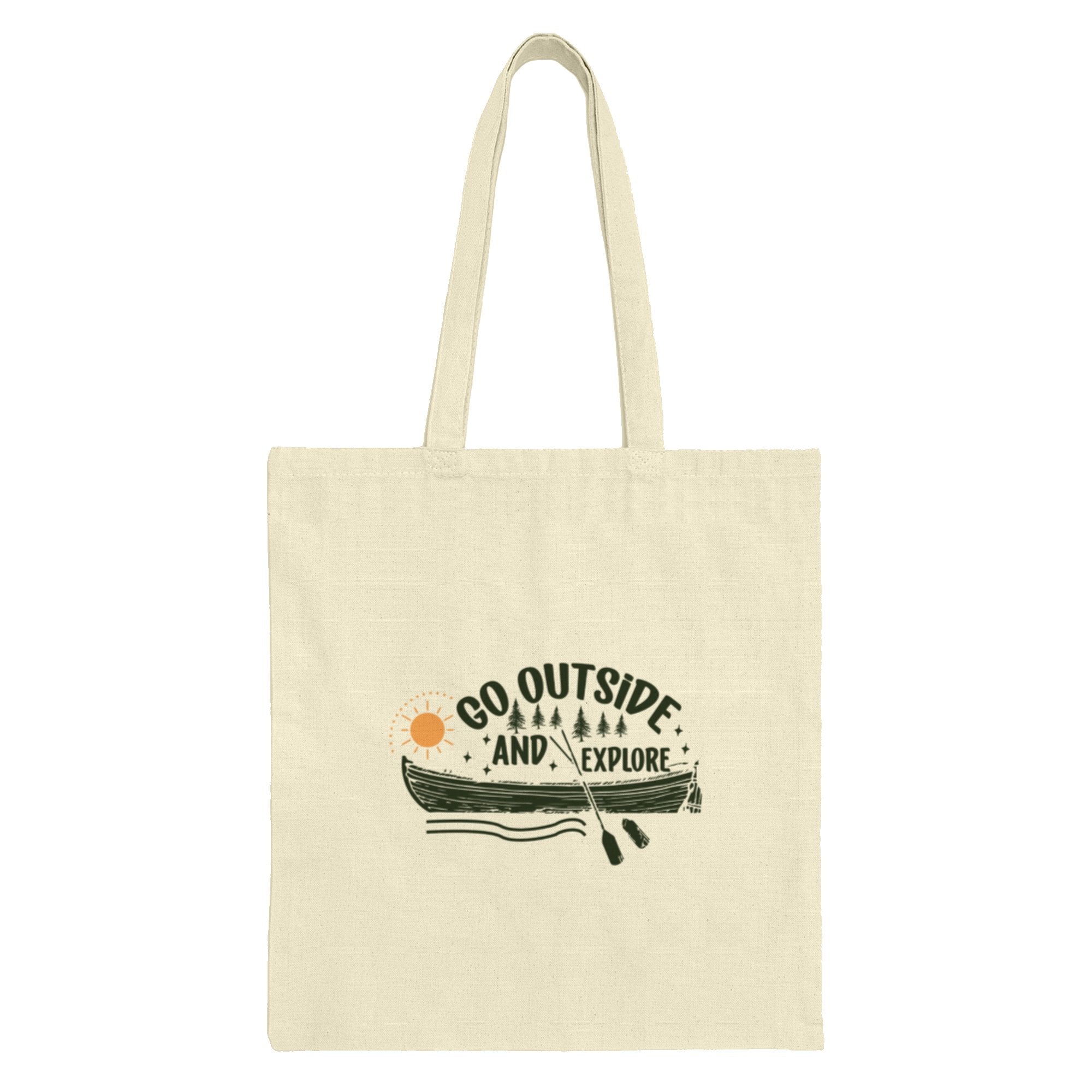 Go Outside and Explore Canoe Graphic Tote Bag product