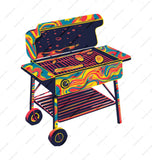 Grill Mug, BBQ Mug, Psychedelic Grill, Summer Gift, Grill Lover, BBQ Party, Cool Mug, Unique Gift Idea, Gift for Dad - Tawshia