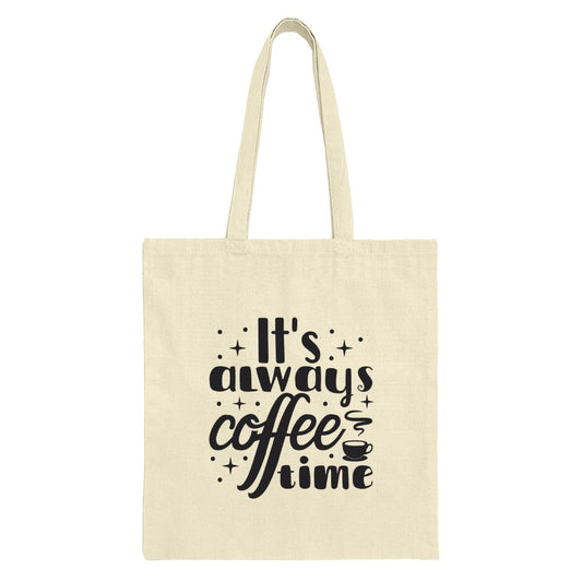 Coffee Time Tote Bag, Cute Coffee Lover Gift, Everyday Tote Bag, Coffee Addict Reusable Bag, Book Bag, Shopping Bag, Gift For Her - Tawshia