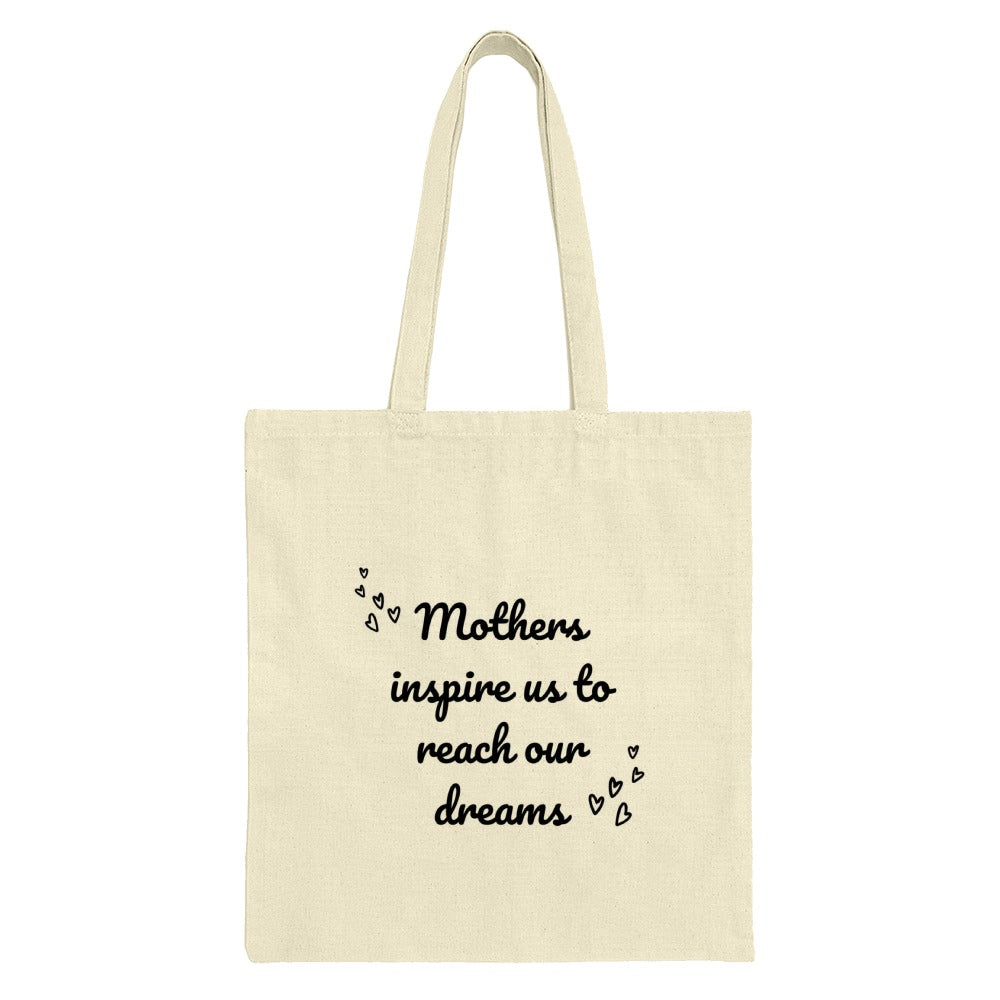 Mothers Day Tote Bag, Inspirational Tote, Heart Tote, Gift For Her, Mom Quote Tote Bag, Empowering Tote, Cute Tote, Dream Tote Bag - Tawshia
