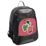 Stylish Black Backpack with Plant Design product