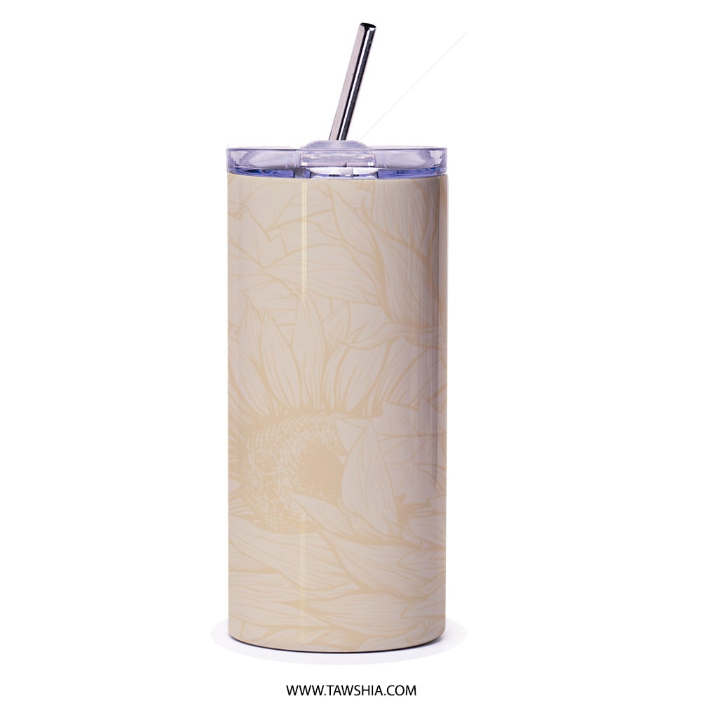 Sunflower Truck Tumbler, Vintage Car Drinkware, Fall Inspired Tumbler, Floral Autumn Cup, Car Lover Gift, Unique Tumbler Design - Tawshia