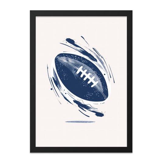 Football Wall Art, Sports Decor, Abstract Art Print, Game Day Gift, Boys Room Decor, Man Cave Art - Tawshia