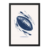Football Wall Art, Sports Decor, Abstract Art Print, Game Day Gift, Boys Room Decor, Man Cave Art - Tawshia