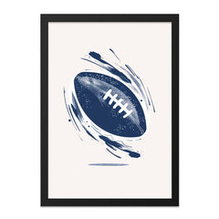 Football Wall Art, Sports Decor, Abstract Art Print, Game Day Gift, Boys Room Decor, Man Cave Art - Tawshia