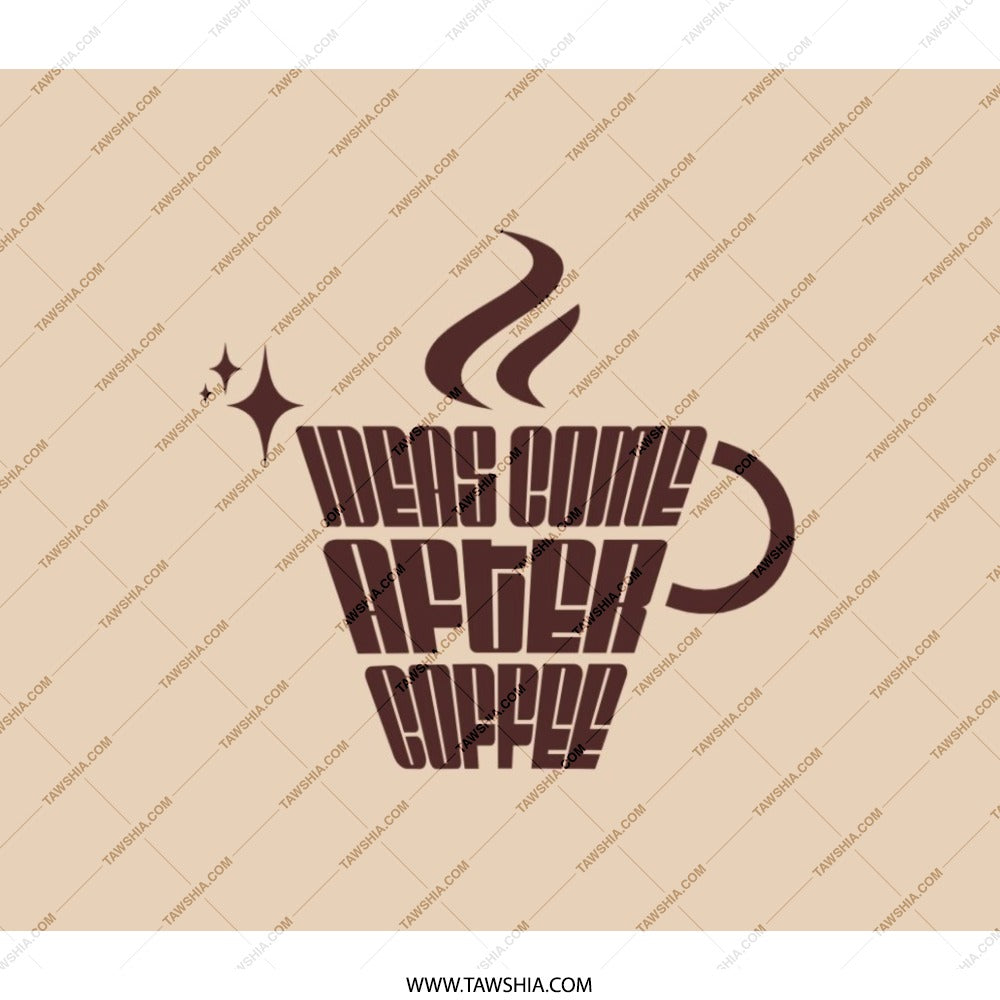 Ideas Come After Coffee Backpack, Coffee Lover Gift, Funny Backpack, Cute Backpack, Unique Backpack, Everyday Carry Backpack - Tawshia