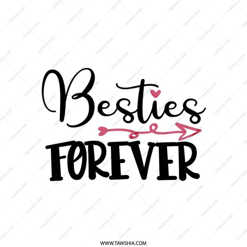 Besties Forever Pillow, Friend Gift Idea, Friendship Pillow, Cute Pillow, Decorative Pillow, Home Decor, Gift for Best Friend - Tawshia