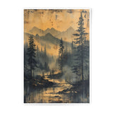 Misty Mountain Photographic Print, Forest Landscape Art, Nature Wall Decor, Scenic Home Decor, Serene Landscape Print - Tawshia
