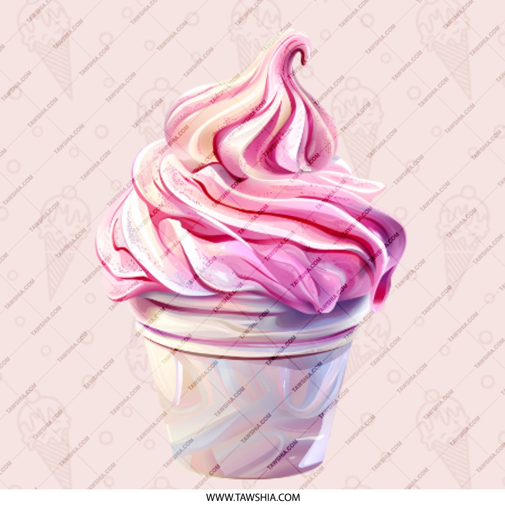 Ice Cream Pinback, Pink Dessert Pin, Cute Food Pin, Sweet Treat Button, Kawaii Badge, Yummy Accessory, Stylish Pinback, Unique Gift - Tawshia