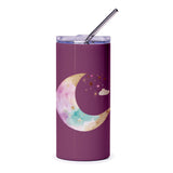 Moon and Stars Tumbler, Celestial Design, Cute Tumbler, Stylish Tumbler, Gift Idea, Decorative Tumbler, Drinkware, Personalized Tumbler - Tawshia