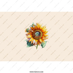 Sunflower Tumbler, Floral Tumbler, Botanical Drinkware, Summer Tumbler, Gift for Her, Flower Lover Gift, Artistic Tumbler, Sunflower Design - Tawshia