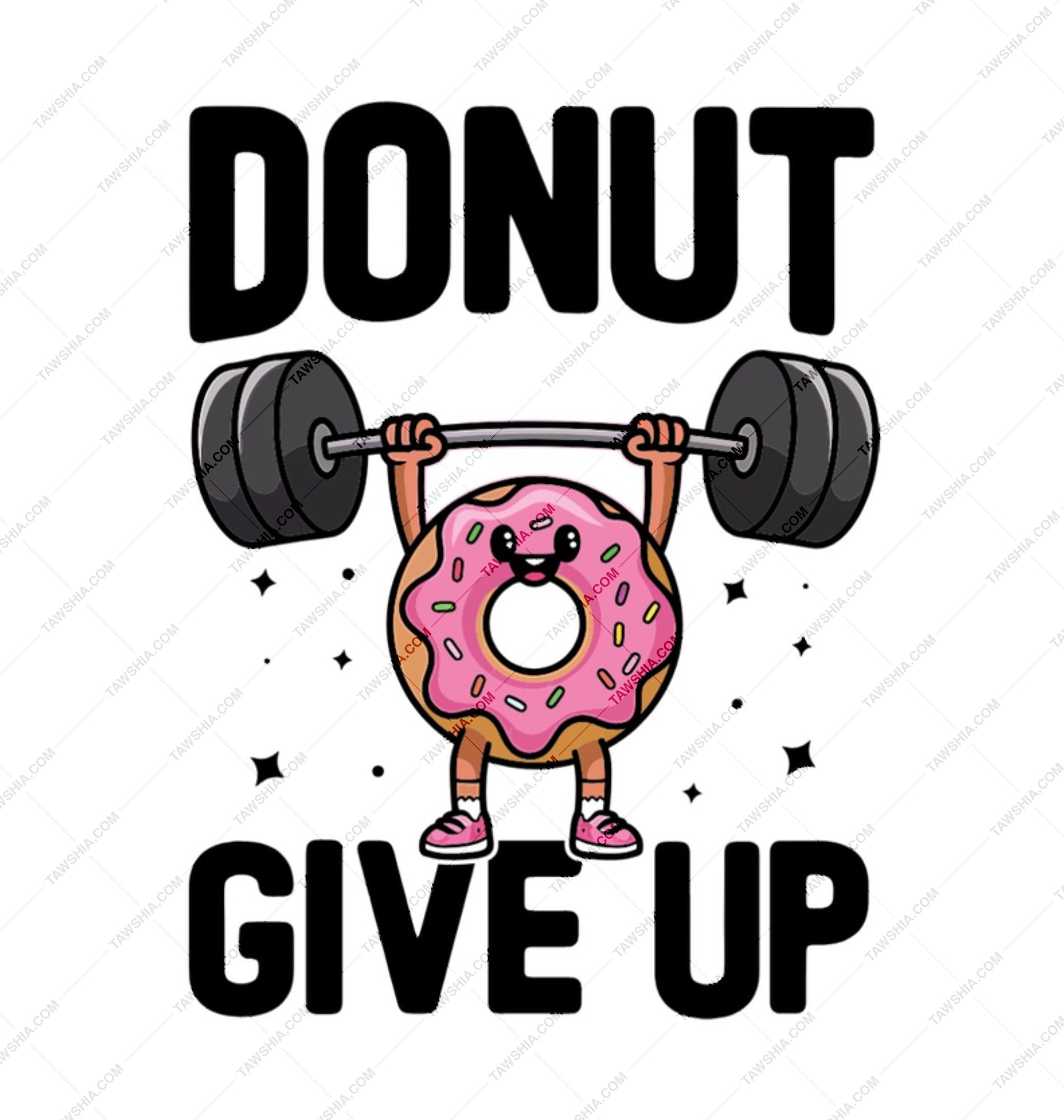 Donut Give Up Mug, Weightlifting Donut, Funny Gym Mug, Cute Workout Mug, Motivation Gift Mug, Fitness Lover Coffee Mug - Tawshia