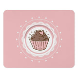 Cute Cupcake Mouse Pad, Sweet Treat Desk Accessory, Pink Mousepad, Heart Topping, Kawaii Decor, Gamer Mousepad, Office Gift - Tawshia