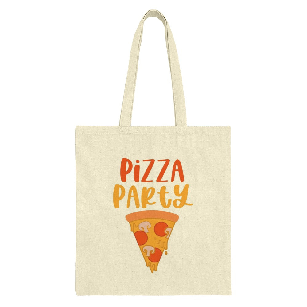 Pizza Party Tote Bag, Foodie Gift, Pizza Lover, Fun Tote, Everyday Tote, Casual Tote, Gift for her, Cute Bag - Tawshia