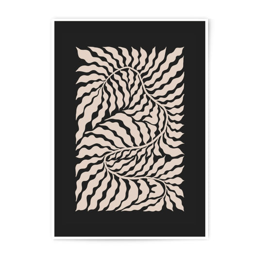 Abstract Plant Photographic Print, Botanical Wall Art, Minimalist Home Decor, Neutral Color Art Print, Modern Art for Living Room Decor - Tawshia