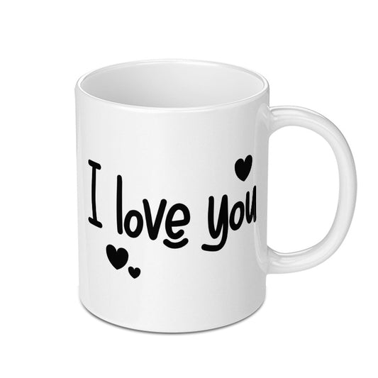 I Love You Mug, Cute Mug, Gift for Her, Valentine's Day Gift, Anniversary Mug, Coffee Mug, Tea Mug, Love Mug, Heart Mug - Tawshia