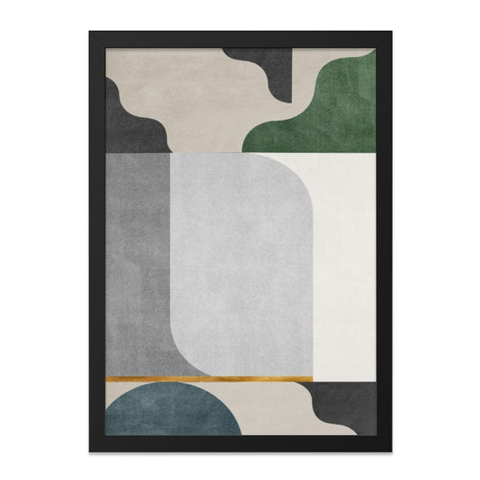 Abstract Geometric Wall Art, Modern Art Print, Minimalist Wall Decor, Neutral Color Blocks, Unique Wall Hanging, Home Interior Design - Tawshia