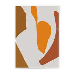 Abstract Photographic Print, Modern Wall Art, Earth Tones, Minimalist Art, Home Decor, Orange Brown Shapes, Living Room Decor, Art Print - Tawshia
