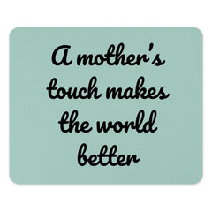 Mothers Touch Mouse Pad, Gift for Mom, Mothers Day Gift, Home Office Decor, Cute Office, Best Mom Ever, Desktop Accessory, Teal Mousepad - Tawshia