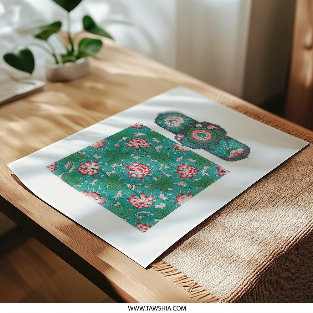Floral Photographic Print, Lotus Wall Art, Botanical Print, Home Decor, Nature Inspired, Art Print, Wall Decor, Gift Idea - Tawshia