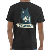 Owl Themed Owlosophy Graphic Design T-Shirt Product