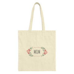 Mom Floral Tote Bag, Gift for Mom, Mothers Day Gift, Mom Birthday Gift, Everyday Tote, Shopping Bag, Reusable Grocery Bag - Tawshia