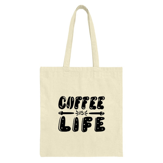 Coffee Is Life Tote Bag, Gift for Coffee Lovers, Trendy Tote Bag, Reusable Shopping Bag, Everyday Bag, Book Bag, Aesthetic Tote - Tawshia