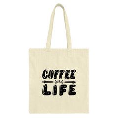 Coffee Is Life Tote Bag, Gift for Coffee Lovers, Trendy Tote Bag, Reusable Shopping Bag, Everyday Bag, Book Bag, Aesthetic Tote - Tawshia