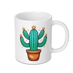 Cute Cactus Mug, Desert Plant Coffee Cup, Southwestern Decor, Succulent Lover Gift, Botanical Mug, Quirky Mug - Tawshia