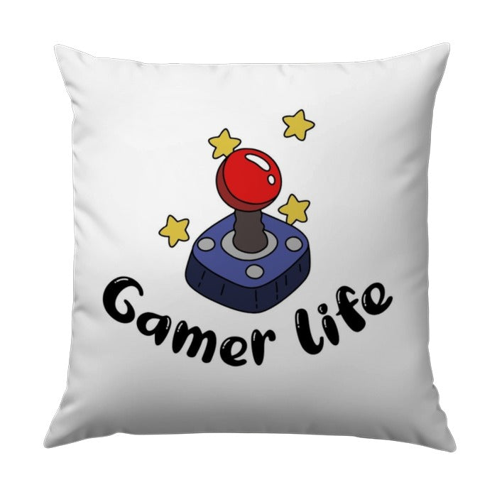 Gamer Life Throw Pillow, Video Game, Retro Gaming, Novelty Decor, Gift For Gamers, Game Room Decor, Fun Pillows, Cute Pillow Design - Tawshia