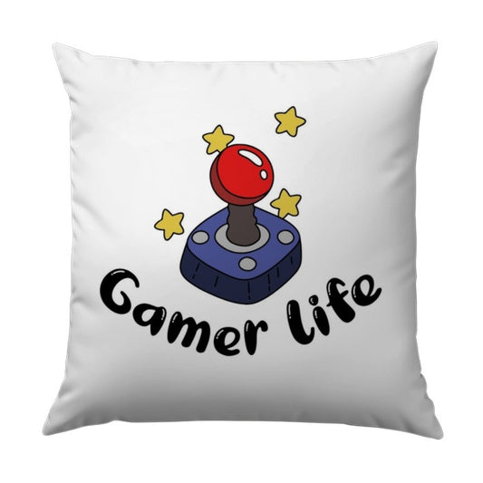 Gamer Life Throw Pillow, Video Game, Retro Gaming, Novelty Decor, Gift For Gamers, Game Room Decor, Fun Pillows, Cute Pillow Design - Tawshia