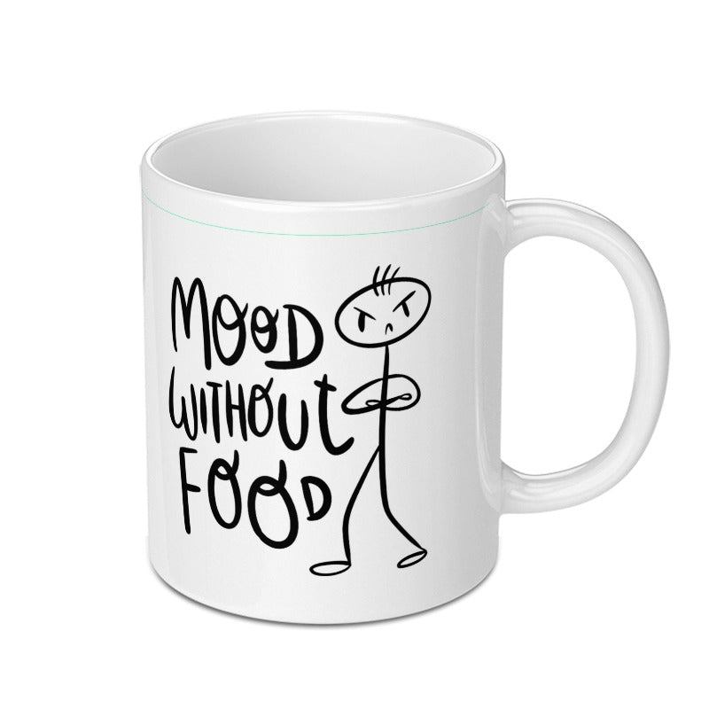 Mood Without Food Funny Stick Figure Mug product