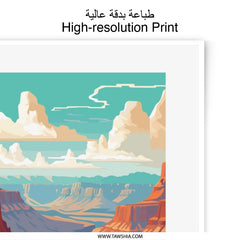 Grand Canyon Art, National Park Photographic Print, Southwest Decor, Arizona Landscape, Wall Art, USA Travel, Modern Home Decor - Tawshia