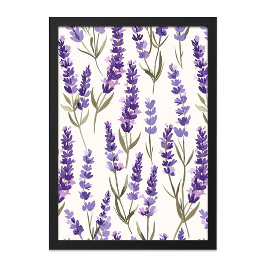Lavender Wall Art, Floral Print, Purple Flower Decor, Botanical Art, Watercolor Painting, Farmhouse Decor, Nature Inspired Artwork - Tawshia
