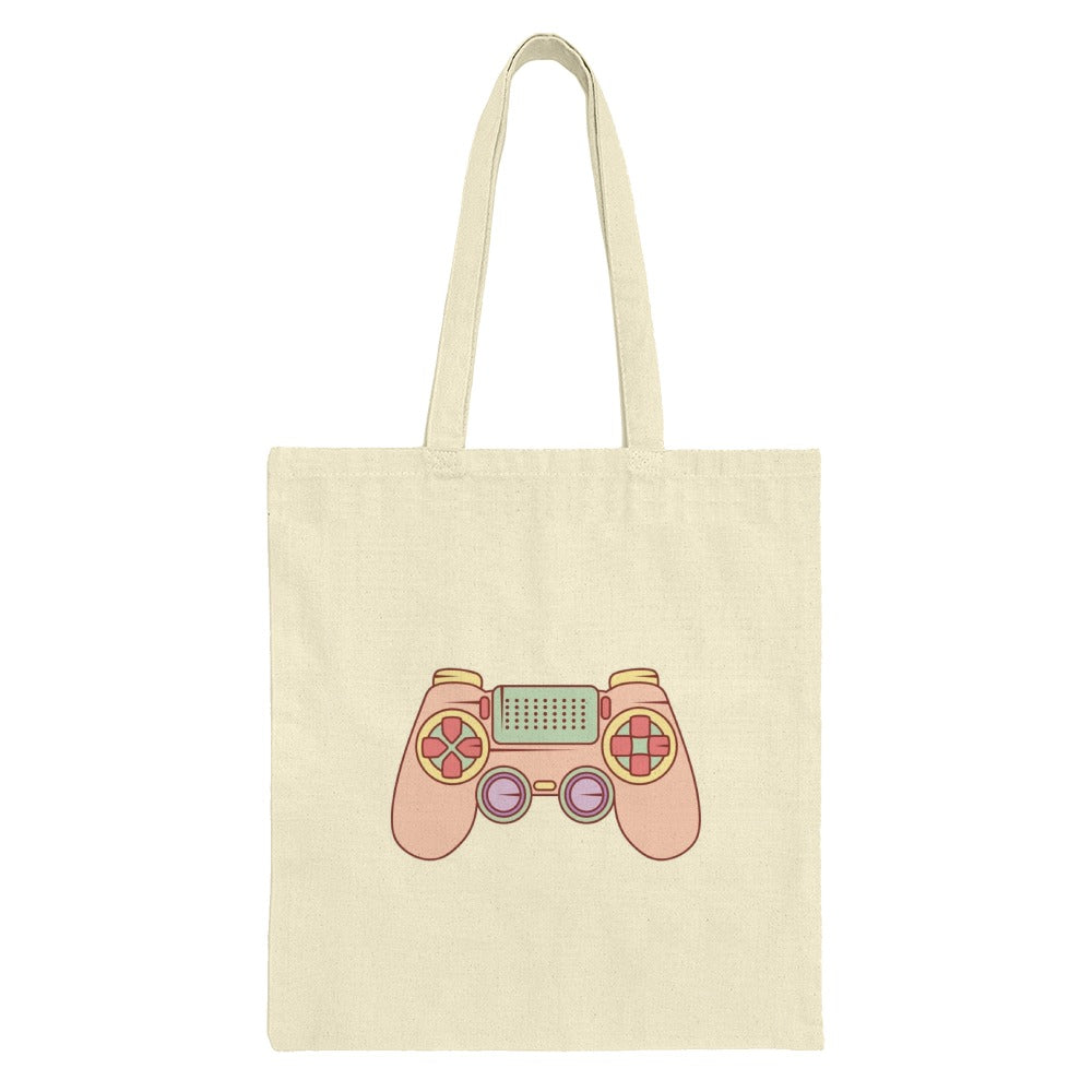 Pastel Game Controller Tote Bag, Gamer Gift, Cute Gaming Tote, Video Game Lover, Play Station Gift, Casual Tote, Shopper Bag - Tawshia