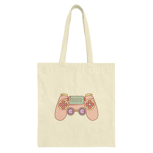 Pastel Game Controller Tote Bag, Gamer Gift, Cute Gaming Tote, Video Game Lover, Play Station Gift, Casual Tote, Shopper Bag - Tawshia