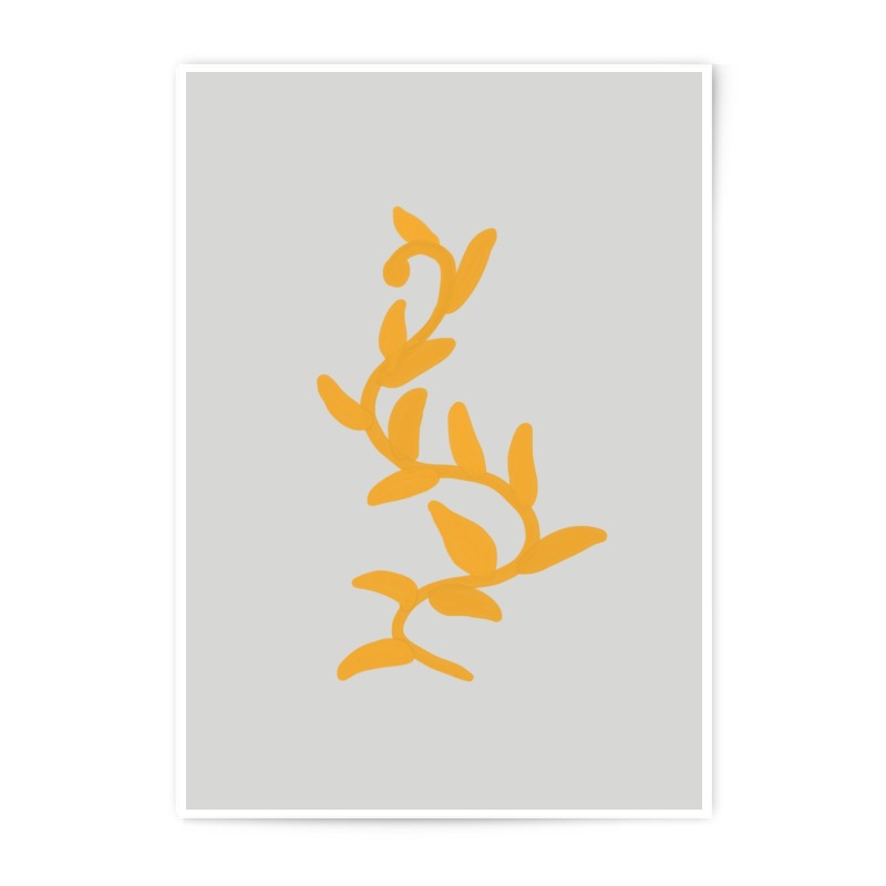 Golden Leaves Photographic Print, Botanical Wall Art, Minimalist Home Decor, Modern Art Print, Floral Photography, Abstract Leaf Print - Tawshia