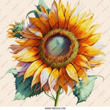 Sunflower Pinback Button, Floral Art Pin, Cute Summer Accessory, Botanical Badge, Trendy Pin, Gift Idea, Flower Lover Button, Nature - Tawshia