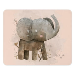 Cute Elephant Mouse Pad, Baby Elephant, Nursery Decor, Desk Accessories, Animal Illustration, Home Office Decor, Office Accessories - Tawshia
